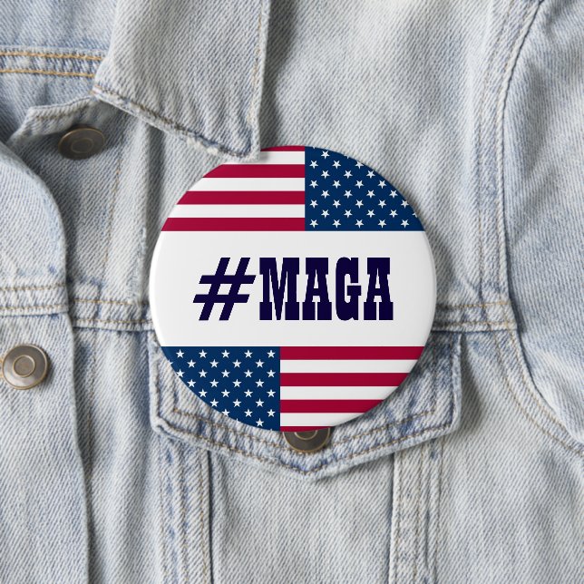 #MAGA-amerikanische Flagge Button (Beispiel)