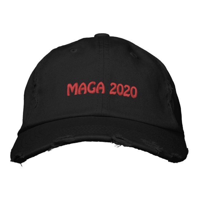 MAGA Baseballmütze 2020 Bestickte Baseballkappe (Vorderseite)