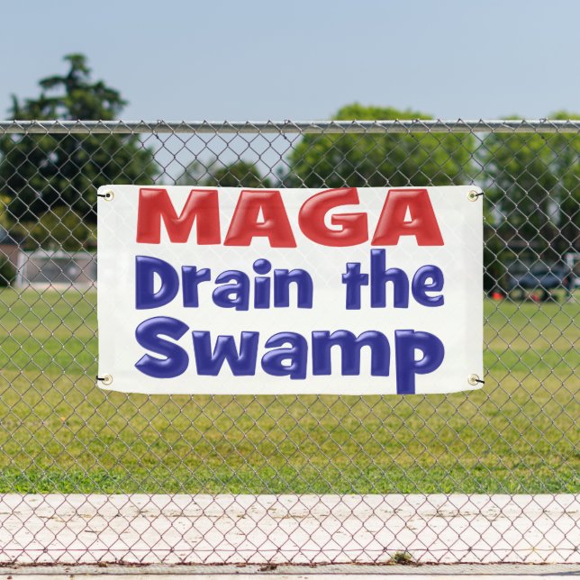 MAGA Drain Red Blue Samp Banner (Insitu)