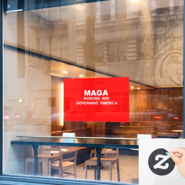 MAGA  FENSTERAUFKLEBER (Café-Fenster)
