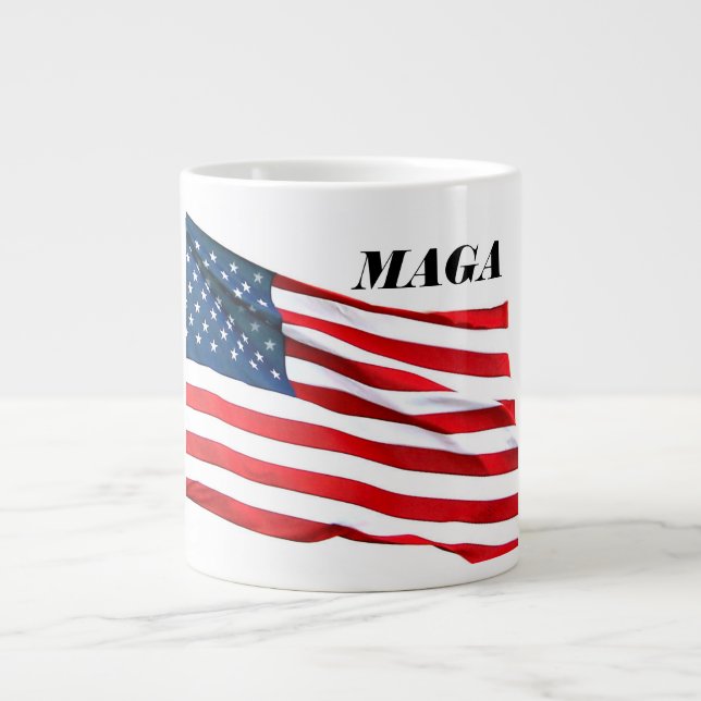 MAGA Flag Coffee Cup Jumbo-Tasse (Vorderseite)
