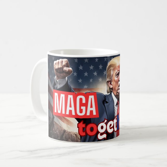 MAGA Gemeinsam Tasse (Vorderseite Links)