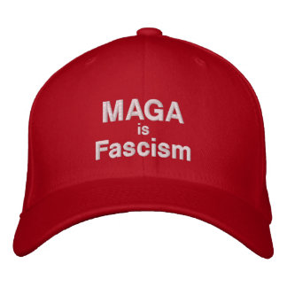 MAGA ist Faschismus HAT Bestickte Baseballkappe