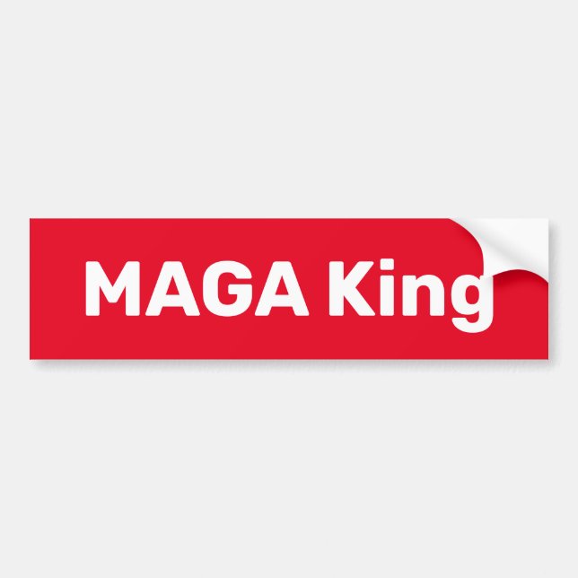 MAGA King Autoaufkleber (Vorne)