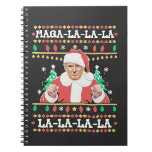 Maga La La Trump Weihnachtsfeierlichkeiten 47. Notizblock