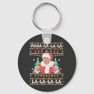 Maga La La Trump Weihnachtsfeierlichkeiten 47. Schlüsselanhänger