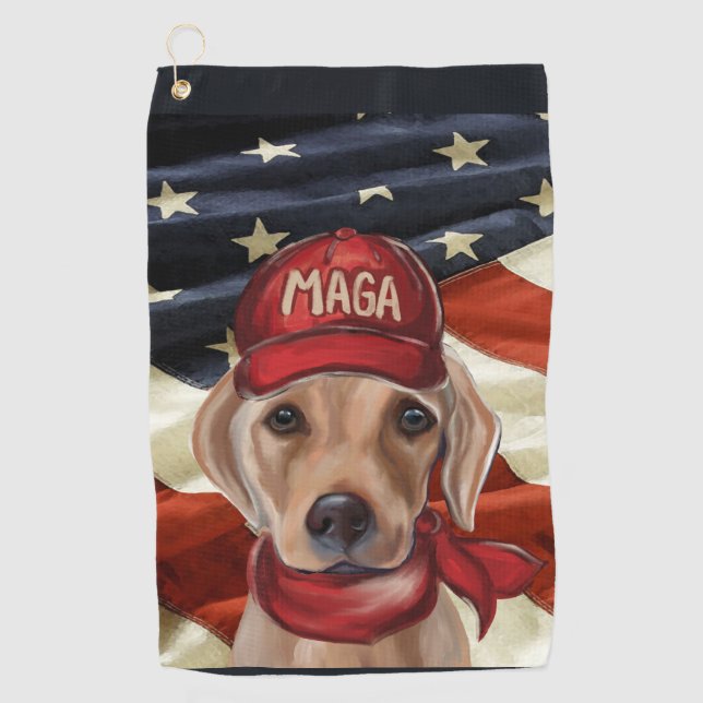MAGA LABRADOR RETRIEVER GOLFHANDTUCH (Vorderseite)