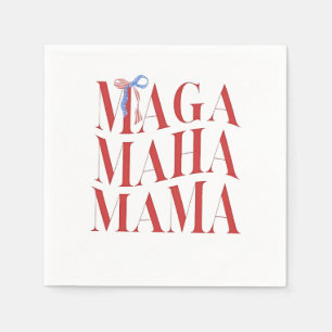 MAGA MAHA Mama Mütter Tag Mama Amerika Gesundheit Serviette