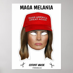 MAGA MELANIA Halloween-Maske Poster