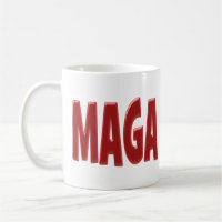 MAGA mit rotem Halbtext Tasse