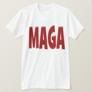 MAGA mit rotem Text T-Shirt