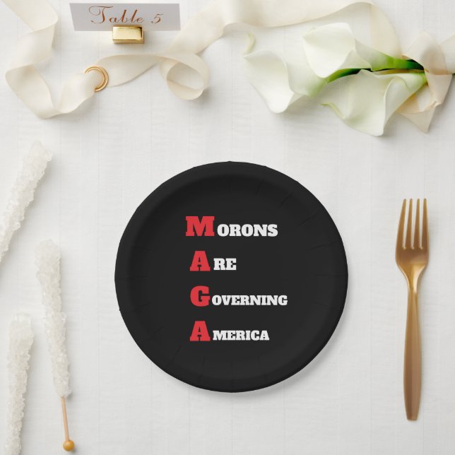 MAGA-Papierplatte Pappteller (Hochzeit)