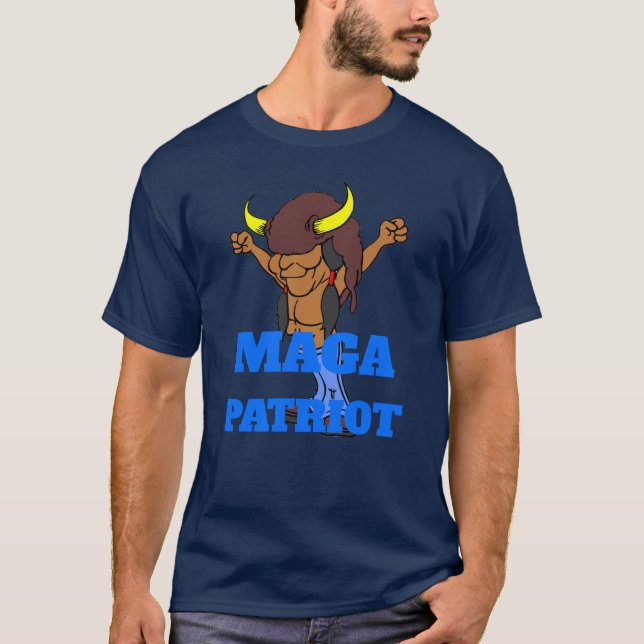 MAGA Patriot fügt Text T - Shirt hinzu (Vorderseite)