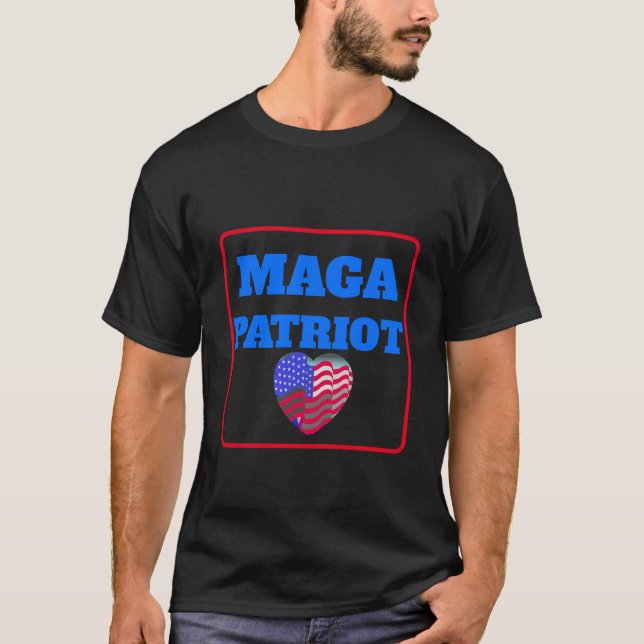 MAGA Patriot fügt Text T - Shirt hinzu (Vorderseite)