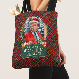 MAGA prächtige Weihnachten Trump Tartan Shopping