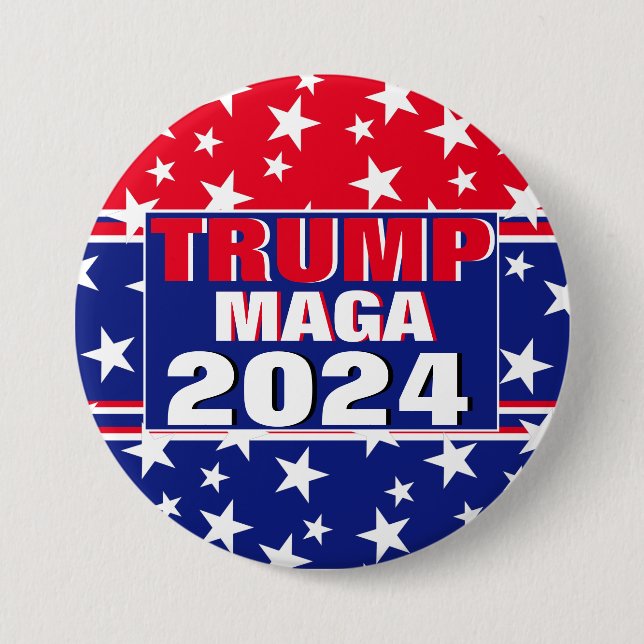 MAGA TRUMP 2024 BUTTON (Vorderseite)