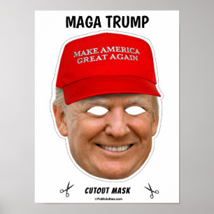 MAGA TRUMP Halloween-Maske Poster