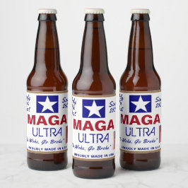 Maga Ultra Bierflaschenetikett