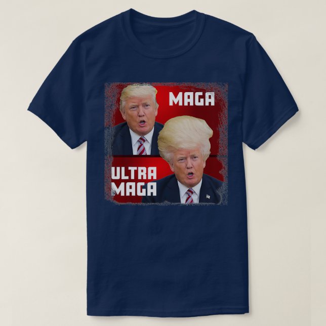 MAGA Ultra MAGA Funny Trump  T-Shirt (Design vorne)