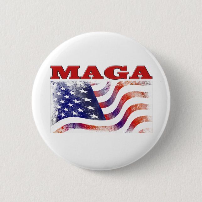 MAGA-US Flagge Button (Vorderseite)