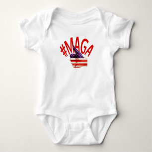 #MAGA USA-Daumen machen Amerika großen wieder Baby Strampler