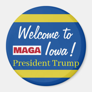 MAGA Willkommen bei der Kundgebung von Iowa Präsid Magnet