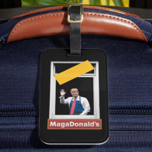 MAGADonald's Trump 2024 Gepäckanhänger
