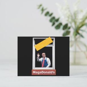 MAGADonald's Trump 2024 Postkarte