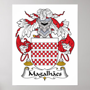 Magalhaes Familienwappen Poster