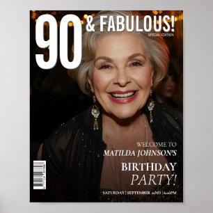Magazin-Cover 90. Geburtstags-Empfang Poster