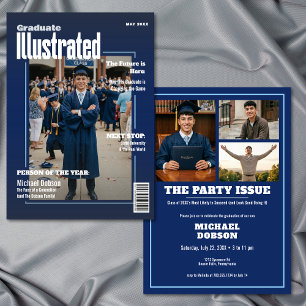 Magazin Four Foto Blaue Abschlussfeier Einladung