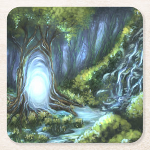 Magazin Rechteckiger Pappuntersetzer