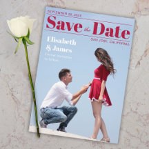 Magazincover Moderne rote Typografie Foto