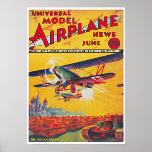 MAGAZINE 1934: MODELL AIRPLANE NEWS POSTER