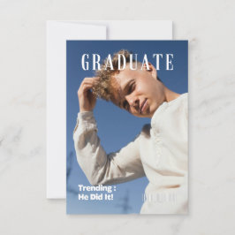 MAGAZINE ABSCHLUSS-ANKÜNDIGUNG PARTY EINLADUNG