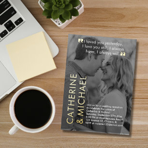 Magazine Cover Dark Foto Modernes Minimalistisch Folieneinladung