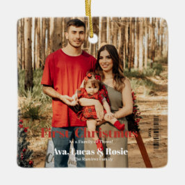 Magazine Cover First Christmas als eine wachsende Keramikornament