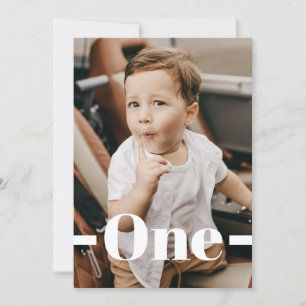 Magazine Cover Style Black Foto Junge 1. Geburtsta Einladung