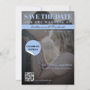 Magazine Cover Trendy Dark Foto Save The Date