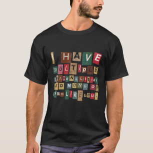 MAGAZINE CUT LETTERS T-Shirt