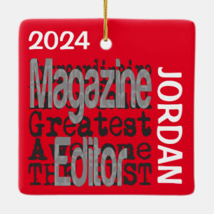 Magazine Editor Extraordinaire CUSTOM Keramikornament