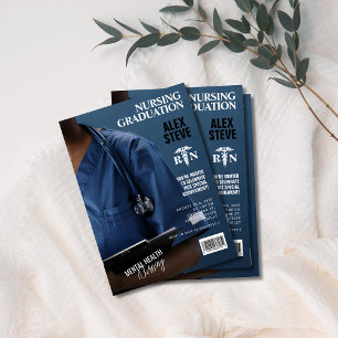 Magazine für das Foto der Krankenpflegerschule Einladung