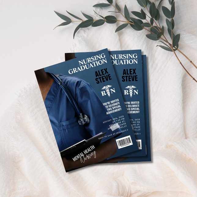 Magazine für das Foto der Krankenpflegerschule Einladung (Von Creator hochgeladen)