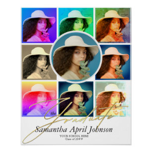 Magazine Pop Art Retro Diptych Abschluss Foto Poster