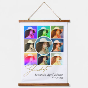 Magazine Pop Art Retro Diptych Abschluss Foto Wandteppich Mit Holzrahmen