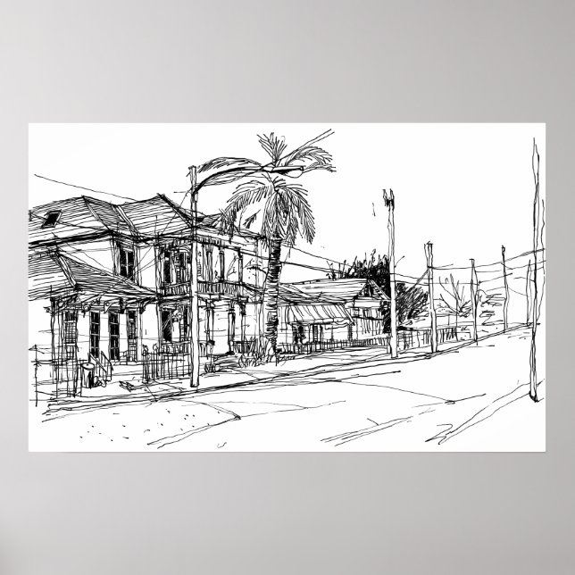 Magazine Street, New Orleans Poster (Vorne)