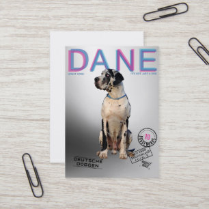 Magazine Style Great Dane Visitenkarte
