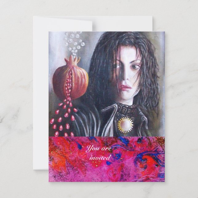 MAGDALEN-Edelstein Rot Einladung (Vorderseite)