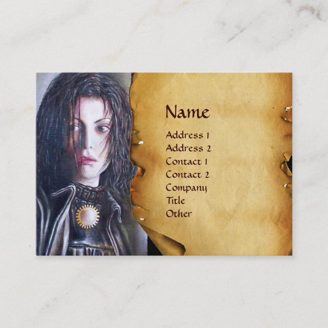 MAGDALEN Perchment Visitenkarte (Vorderseite)