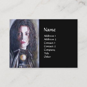 MAGDALEN Schwarz-weiß-braun Visitenkarte